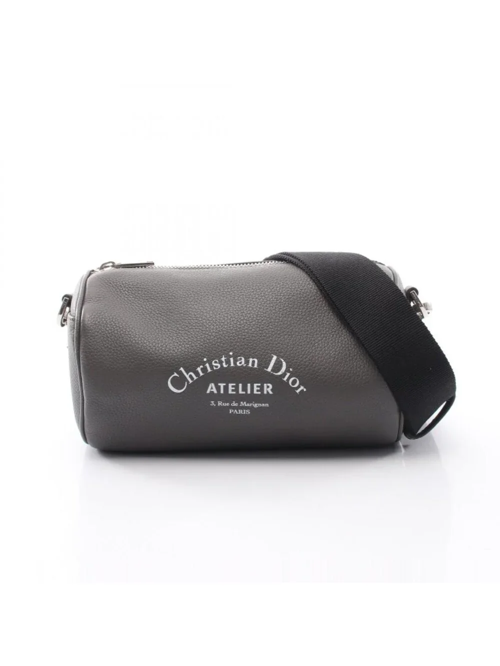 Dior Homme Shoulder Bag Atelier Lola Gray Leather Logo